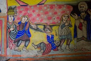 Église Debre Sina Maryam, Gorgora, Lac Tana, Éthiopie, Afrique - Unknown